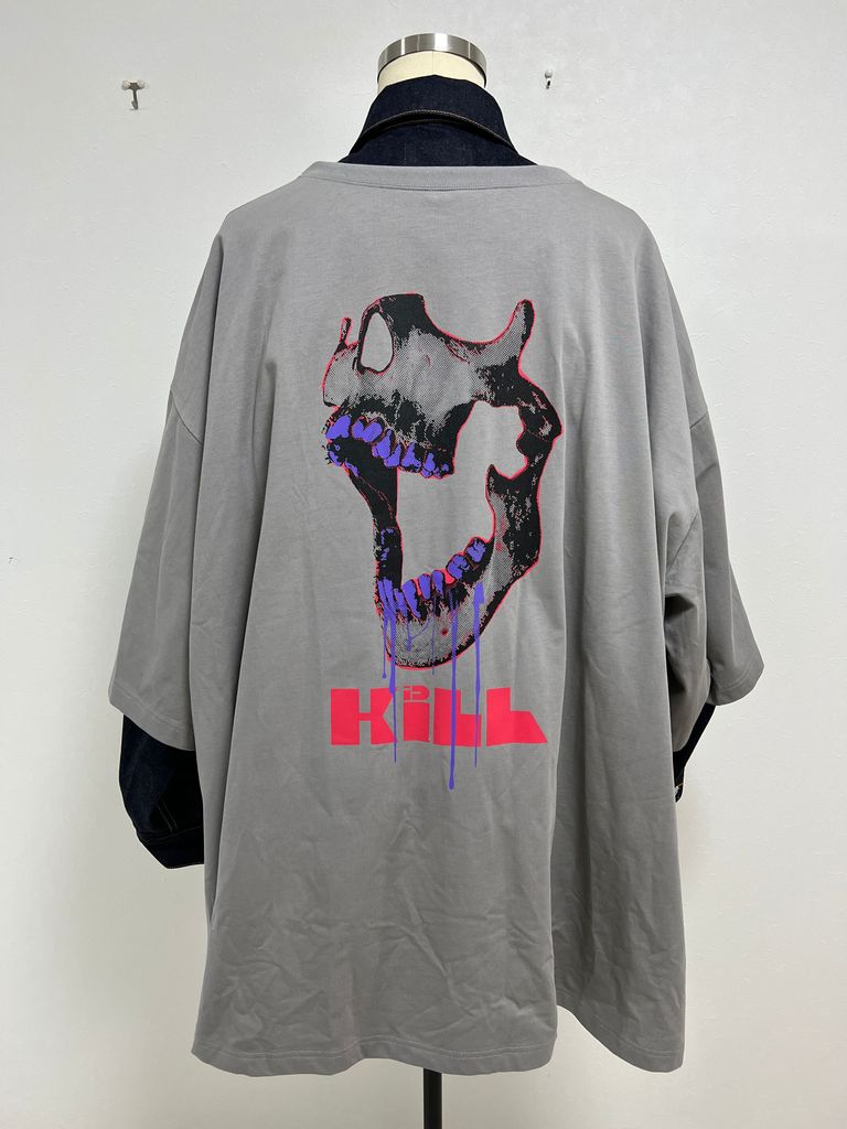 KIDILL - 【23AW】プリント Tシャツ レイヤード オン デニムジャケット 