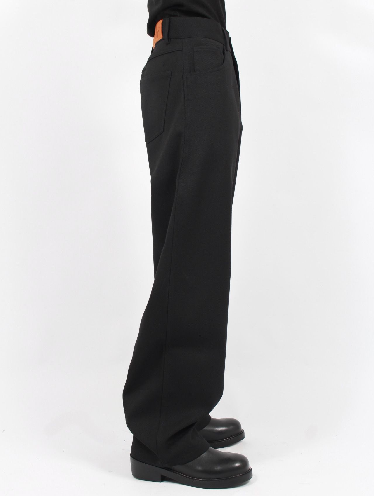 【25AW】 オクタイ トラウザー ワイド スラックス パンツ / OKTAI TROUSER / スターディブラック