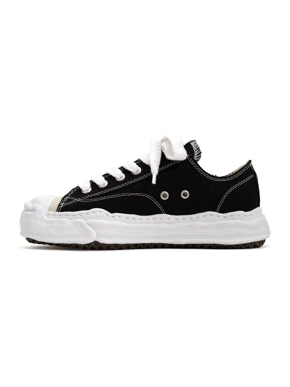 "ハンク" キャンバス ローカット スニーカー / HANK LOW CANVAS SNEAKER / ブラック