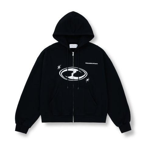 【26AW】フェード  ウォッシュ ジップ アップ フーディー / FADE WASH ZIP HOODIE / ブラック