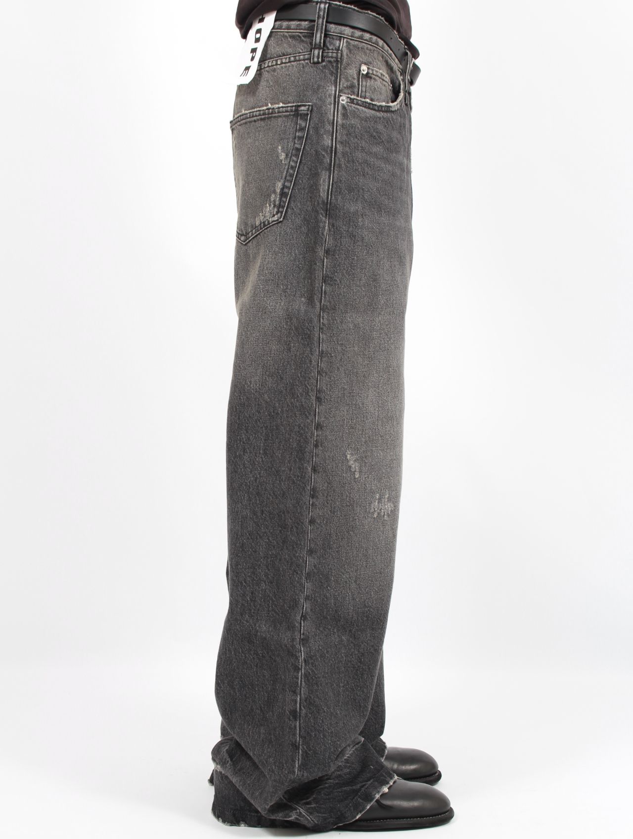 【25AW】スキッド ジーンズ ワイド デニム パンツ / SKID JEANS / HEAVY BLACK VINTAGE(ブラック)