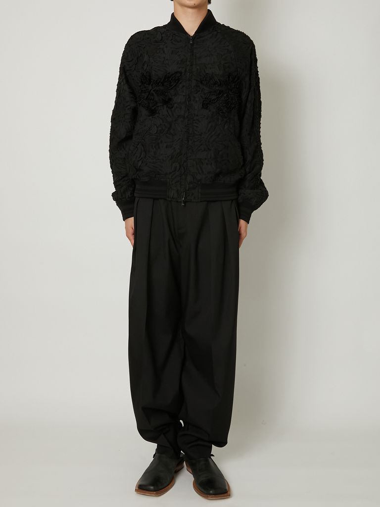TAAKK - 【24SS】ジャカード ブルゾン / JACQUARD BLOUSON / ブラック 