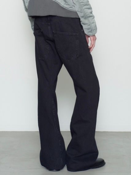 【26AW】3D ツイステッド ジーンズ デニム パンツ / 3D TWISTED JEANS / FADED BLACK(ブラック)