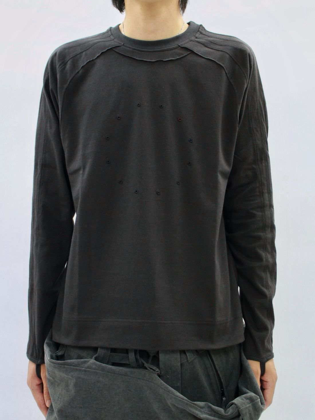 【25AW】ジュウニシ ロングスリーブ Tシャツ / 十二支 LS TEE / チャコール