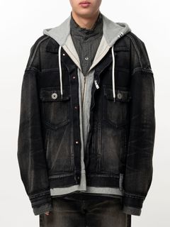 【26AW】 トリプル レイヤード デニム ジャケット / TRIPLE LAYERED DENIM JK / ブラック