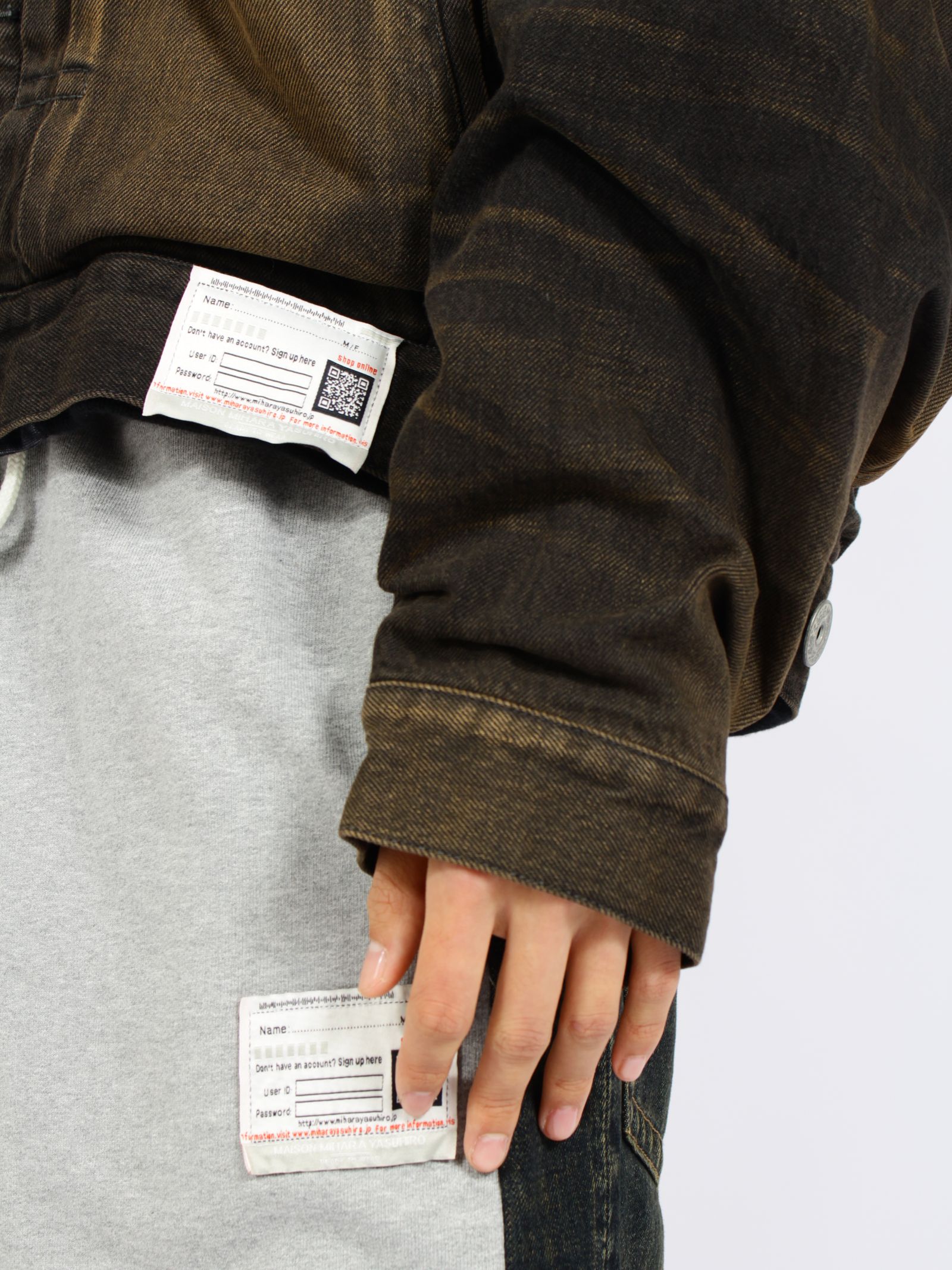 【26AW】 レイヤード デニム ジャケット / LAYERED DENIM JACKET / ブラック