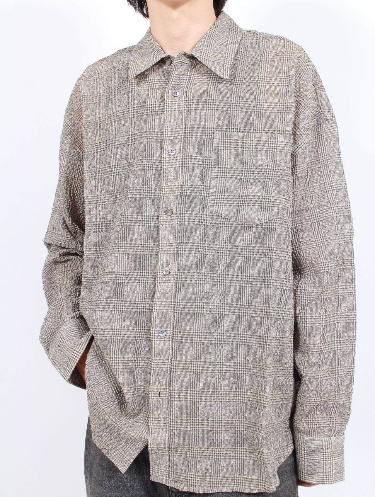 OUR LEGACY 25FW限定 ピンクグレー チェック ネルシャツ 長袖 OUR LEGACY 25FW限定 ピンクグレー チェック ネルシャツ 長袖