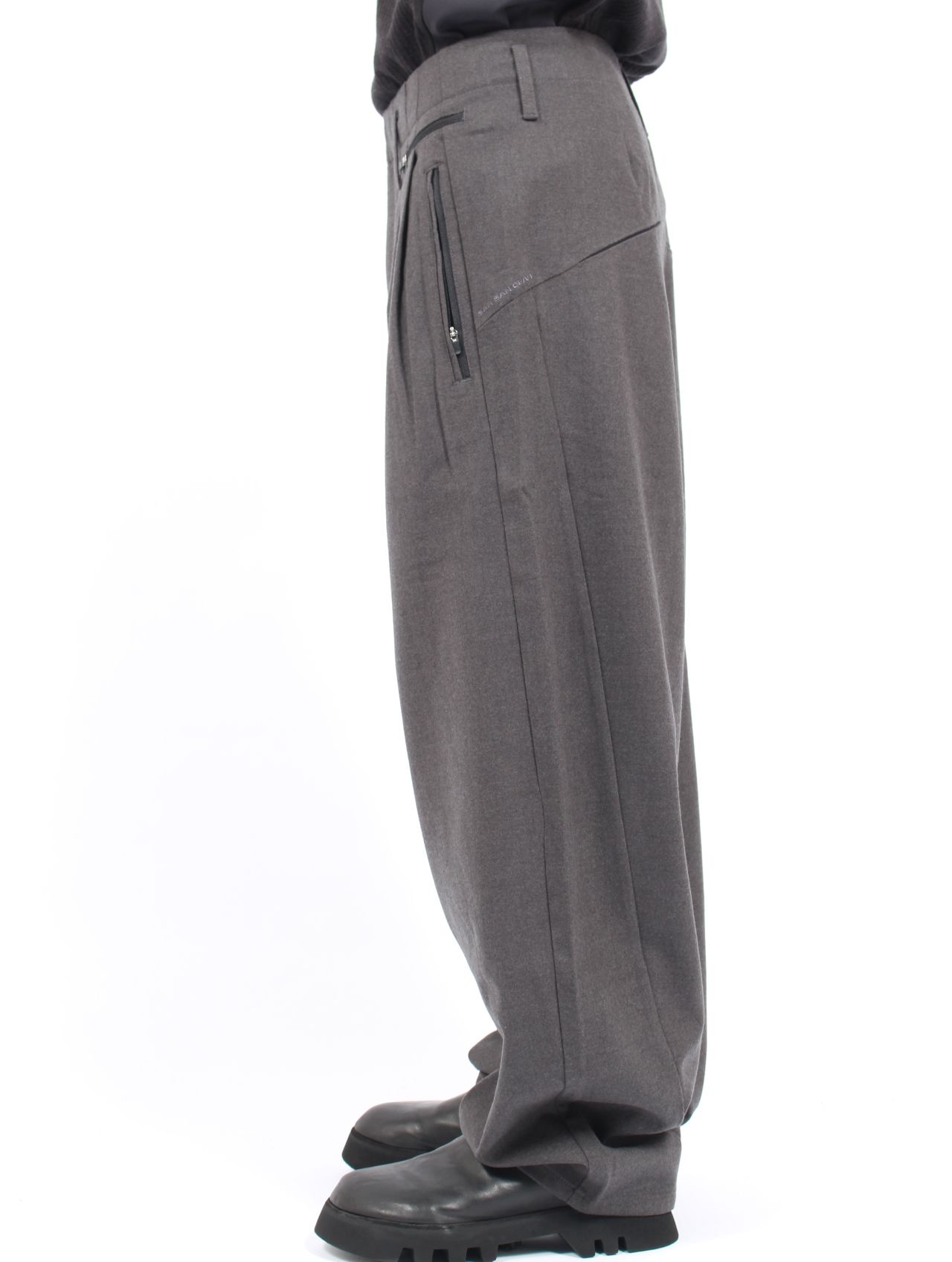 【25AW】ワイド パンツ / WIDE PANTS / チャコール