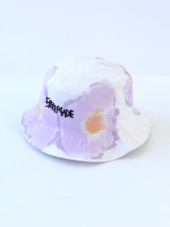 ランダムペイント バケットハット / WHITE BUCKET HAT MULTISPOTTED / ホワイト × マルチ
