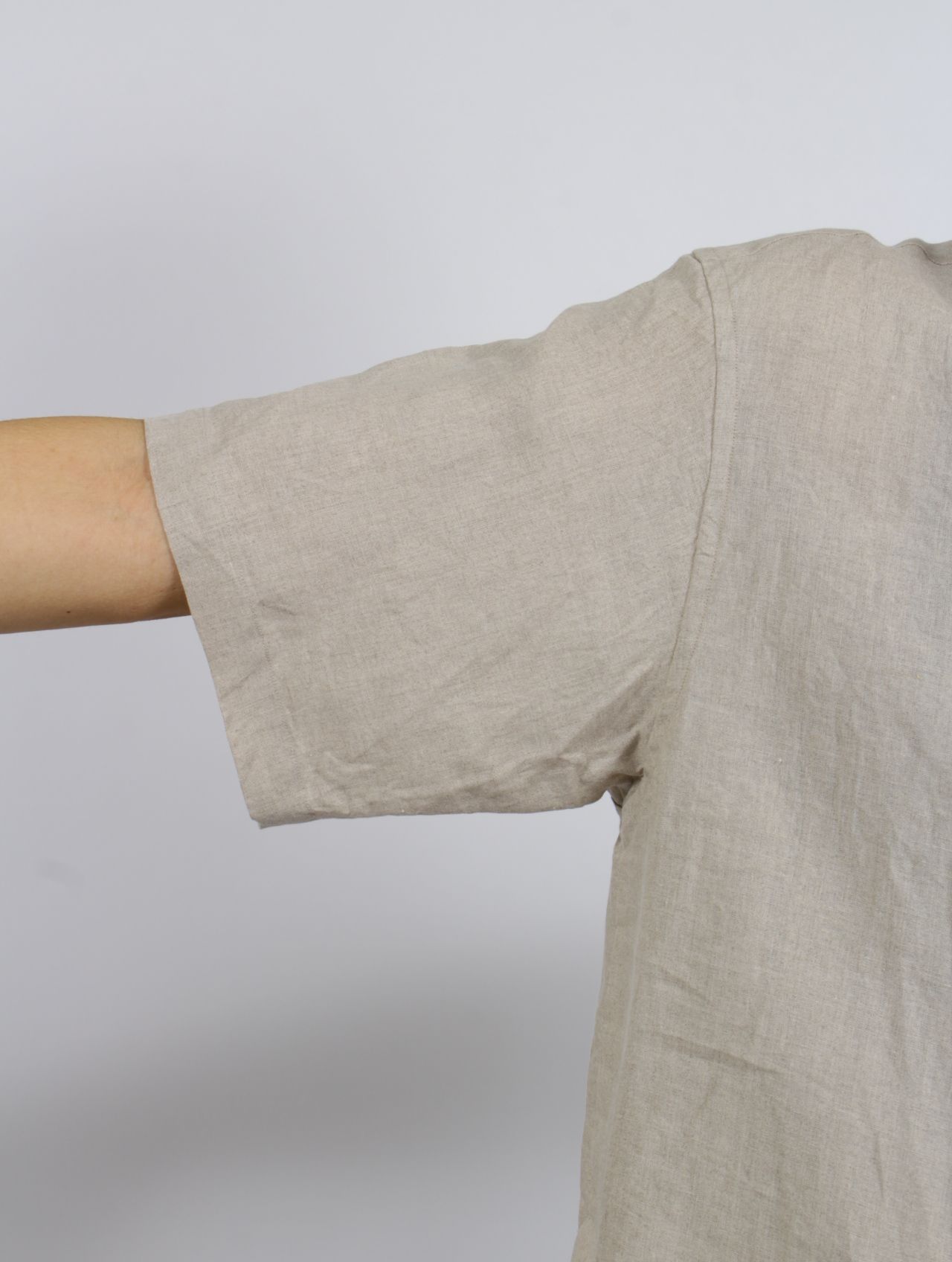 【25SS】サイド ベンツ オープンカラー リネン シャツ / SIDE VENTS OP COLLAR LINEN SHIRT / エクリュー