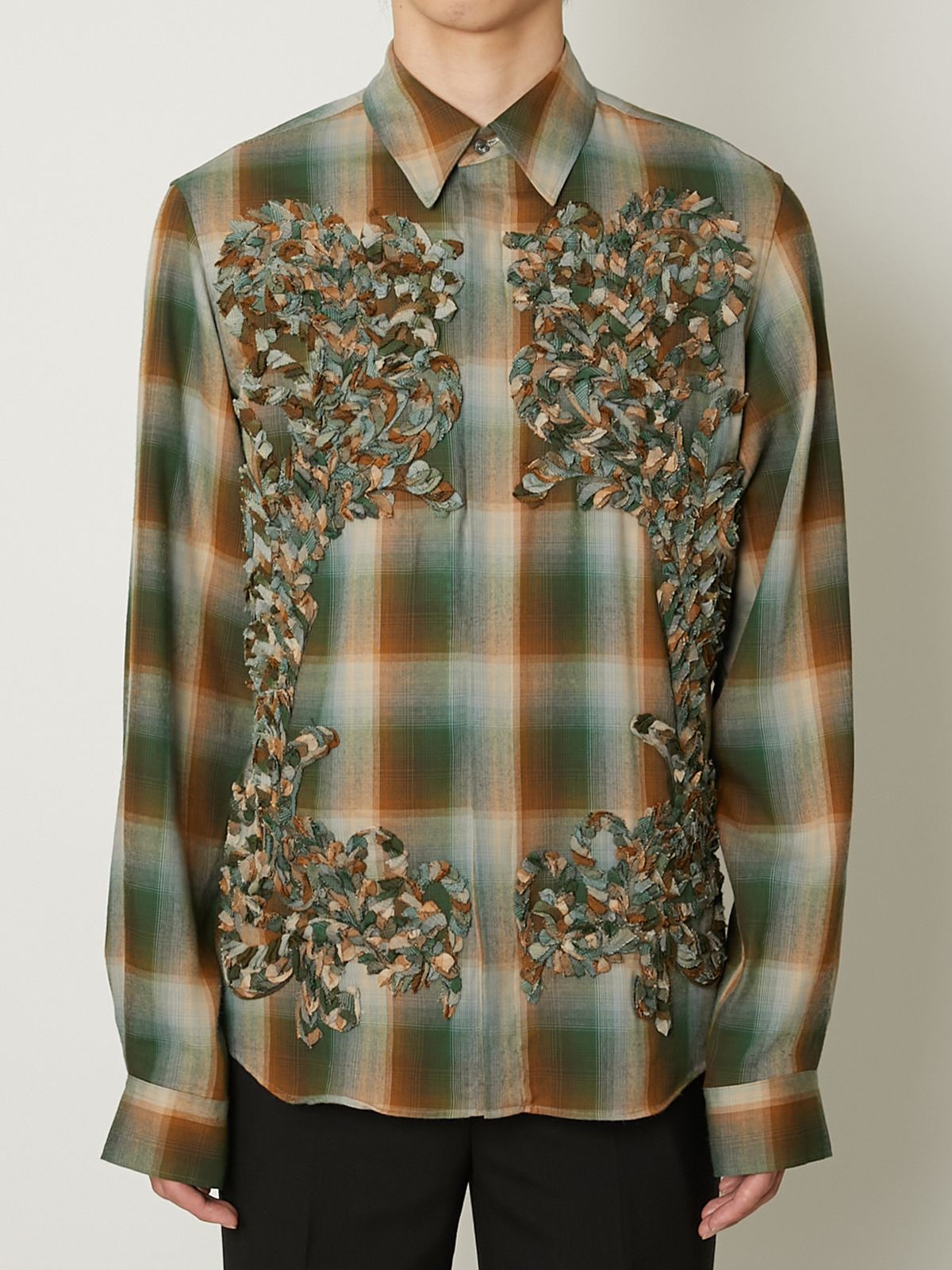 TAAKK - 【25AW】チェック エンブロイダリー シャツ / CHECK