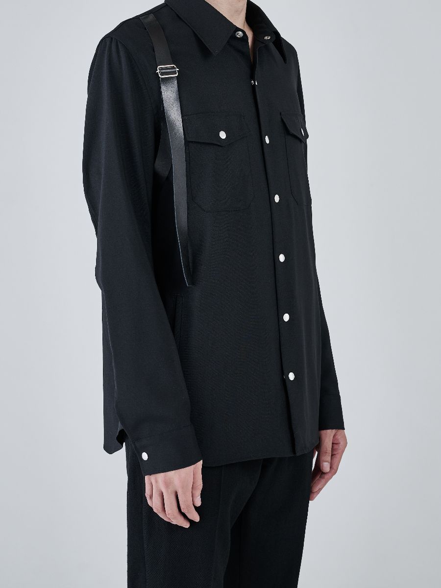 【27SS】 BONDAGE UTILITY SHIRT / ブラック