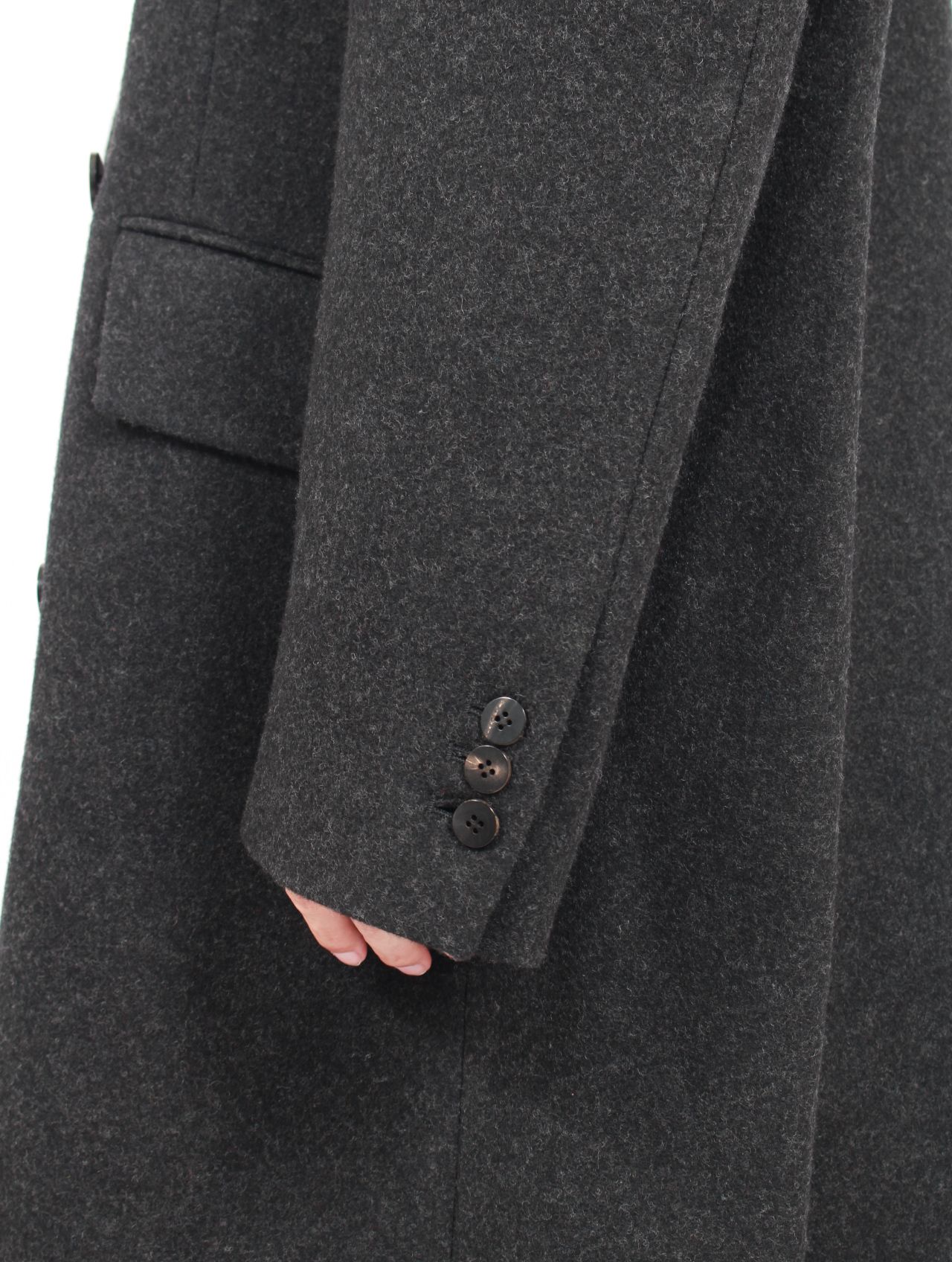 【25AW】フォグ ダブル ブレステッド コート / FOG DOUBLE BREASTED COAT / チャコール