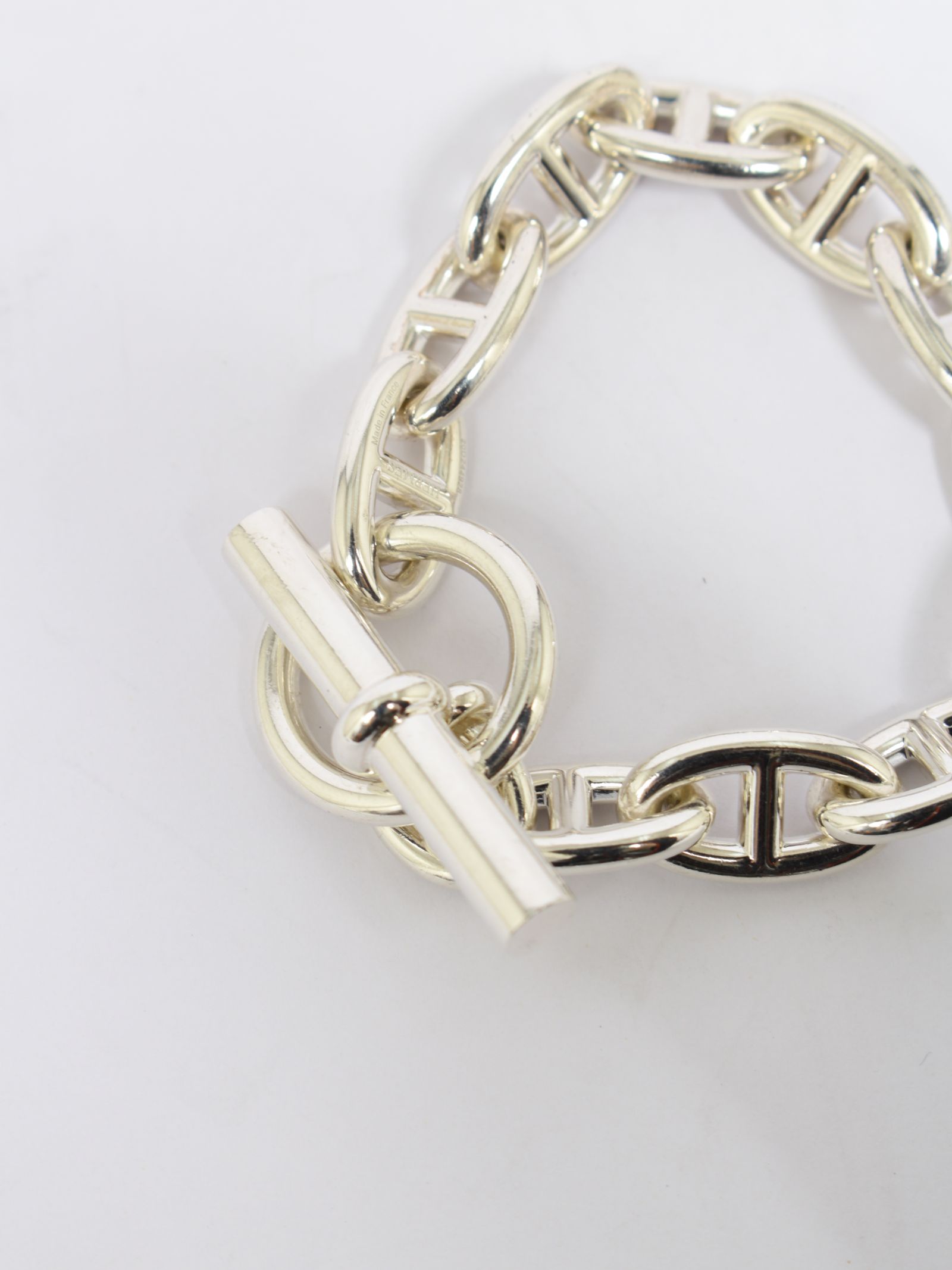 【HERMES VINTAGE】シェーヌダンクル GM 11コマ シルバー925 / CHAINE D'ANCRE GM / シルバー