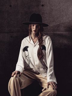【25SS】エンブロイダリー オープンカラー シャツ / EMBROIDERY OC SHIRT / ホワイト