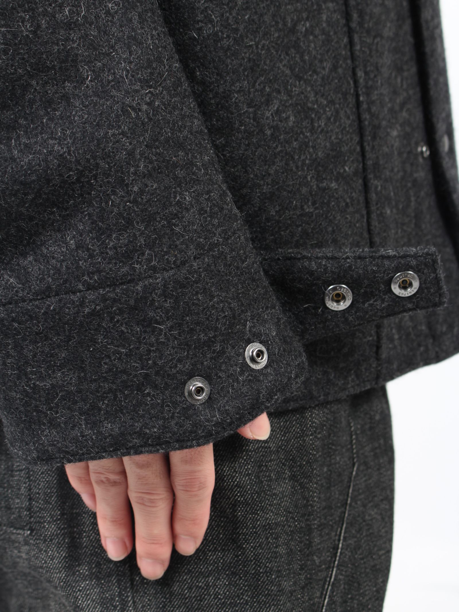 【24AW】6ポケット パネル メルトン ワークジャケット / 6POCKET PANEL MELTON WORK JACKET / ブラック