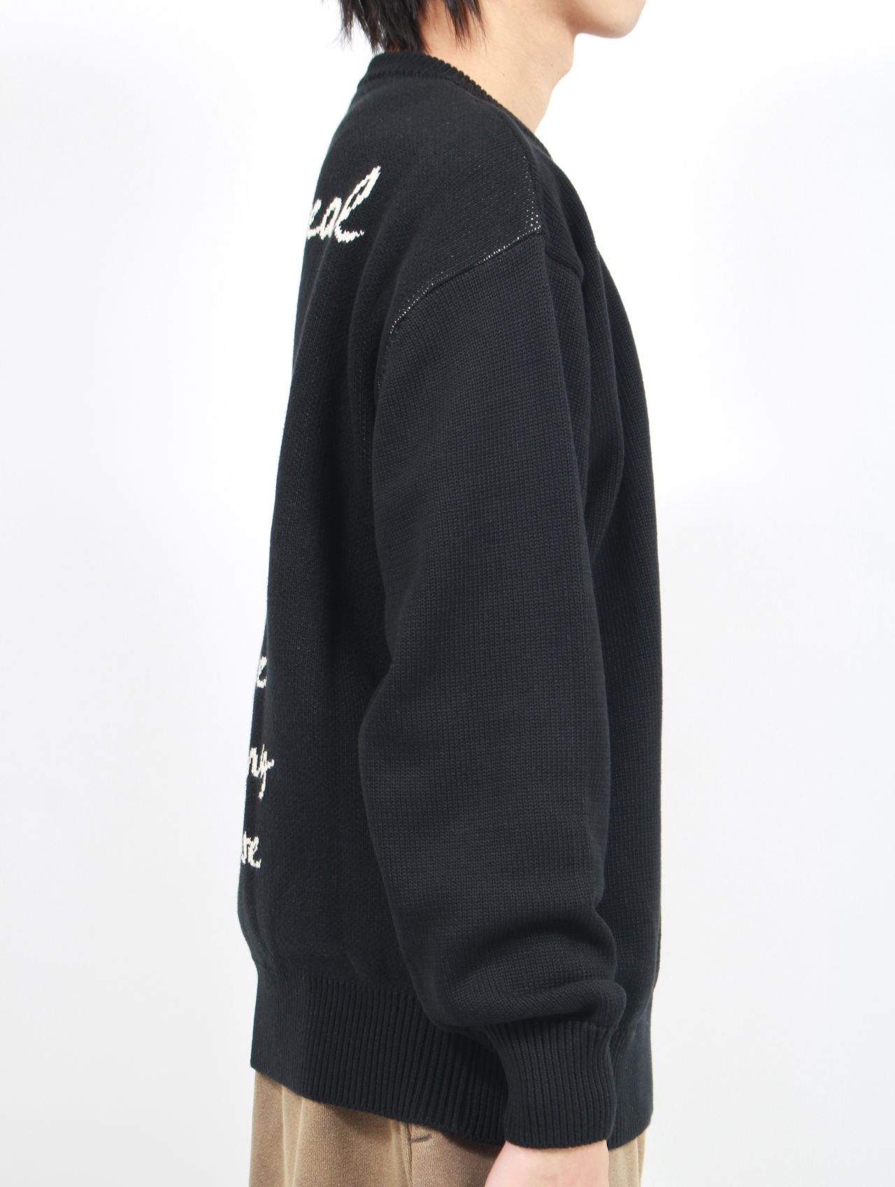 【25SS】ラブ イズ リアル コットン ニット セーター / LOVE IS REAL KNIT / ブラック