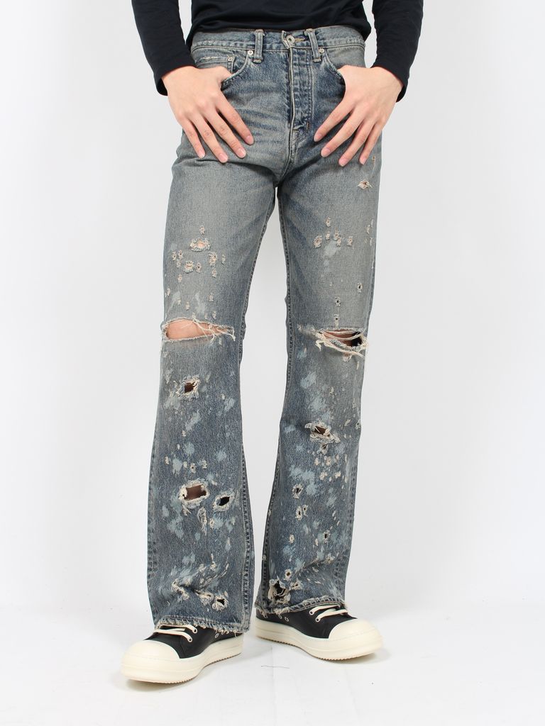 カイカイキキ TMKK Damaged 格好よかっ FlareDenimPants30インチ