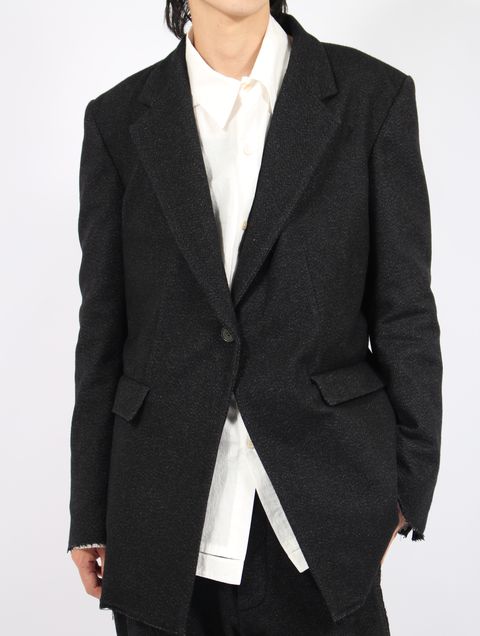【25AW】メンズ フィット カー ジャケット / MENS FITTED CAR JACKET / オフブラック