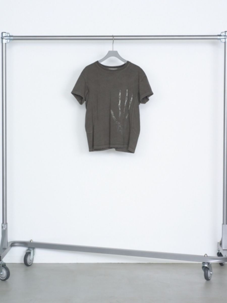 "ハンド エックスレイ" Tシャツ 半袖 カットソー / ”HAND X-RAY” T-SHIRT / COMPOST (グレー)