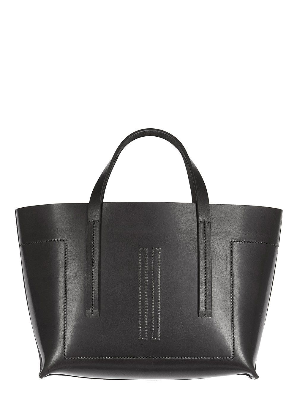 RICK OWENS MEN RA01D0463 LGE MEDIUM SHOPPER BAG BLACK SS24