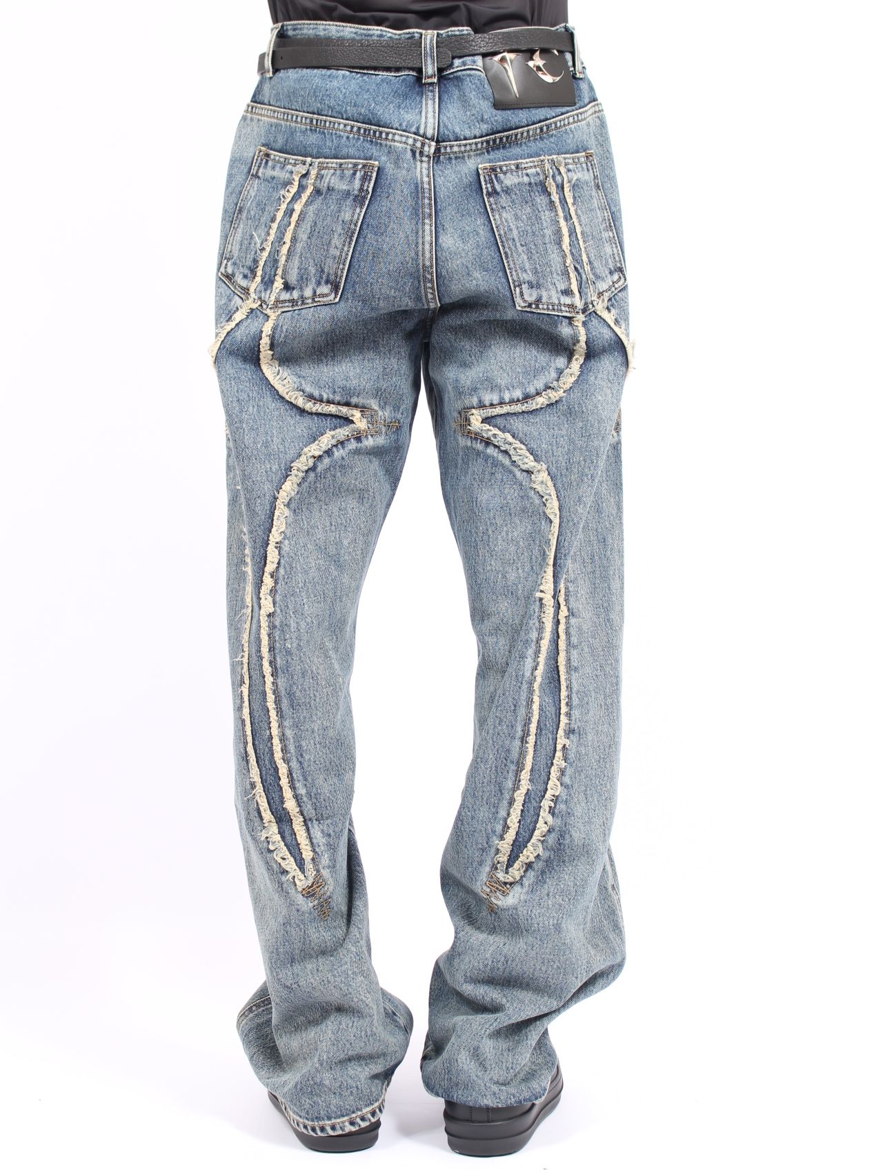 【25AW】トライバル デニム パンツ / TRIBLE DENIM PANTS / ブルー