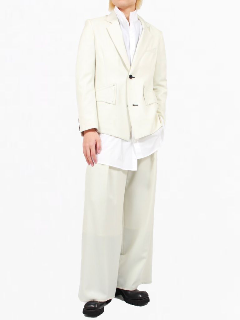 sulvam - 【24SS】ビッグ タック ワイド パンツ / BIG TUCK WIDE PANTS 