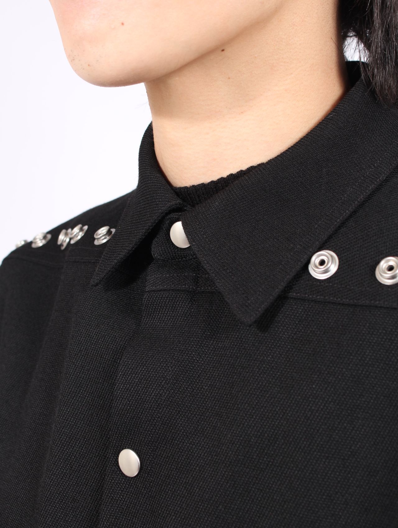 【25AW】オーバーサイズ アウターシャツ / OVERSIZED OUTERSHIRT / ブラック
