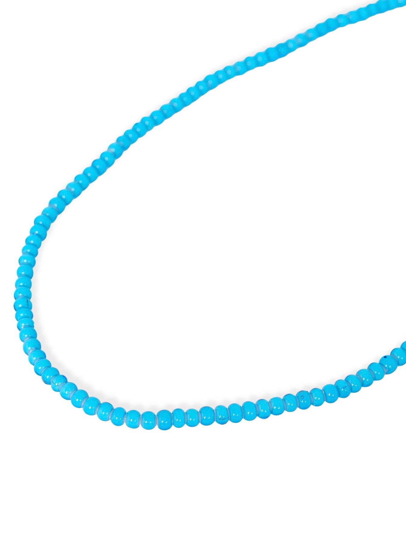 【25AW】グラス ビーズ ネックレス / GLASS BEADED NECKLACE / アクア