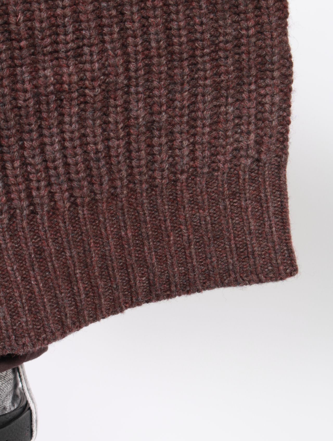 【25AW】ボンバー ニット カーディガン / BOMBER CARDIGAN / RED EARTH(レッドブラウン)