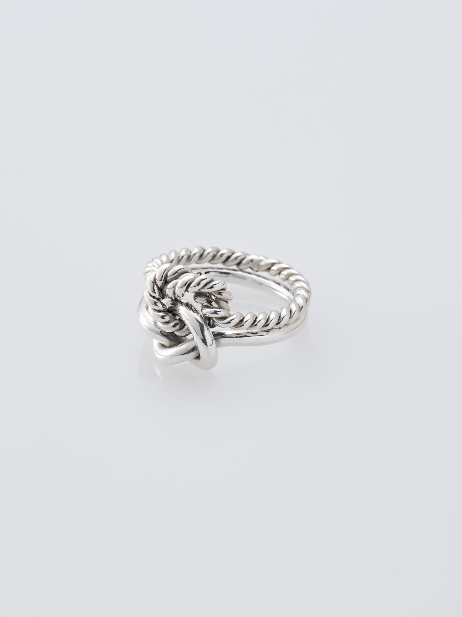 ダブル ノット ロープ リング / DOUBLE KNOT ROPE RING / シルバー