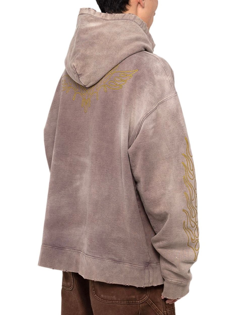 KAMIYA - 【24AW】ロープ ブリーチド ジップアップフーディ KAMIYA - 【24AW】ロープ ブリーチド ジップアップフーディ