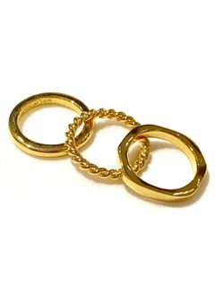 トリプルリング (24K コーティング)  / 24K ALL COATINGTRIPLE RING / ゴールド