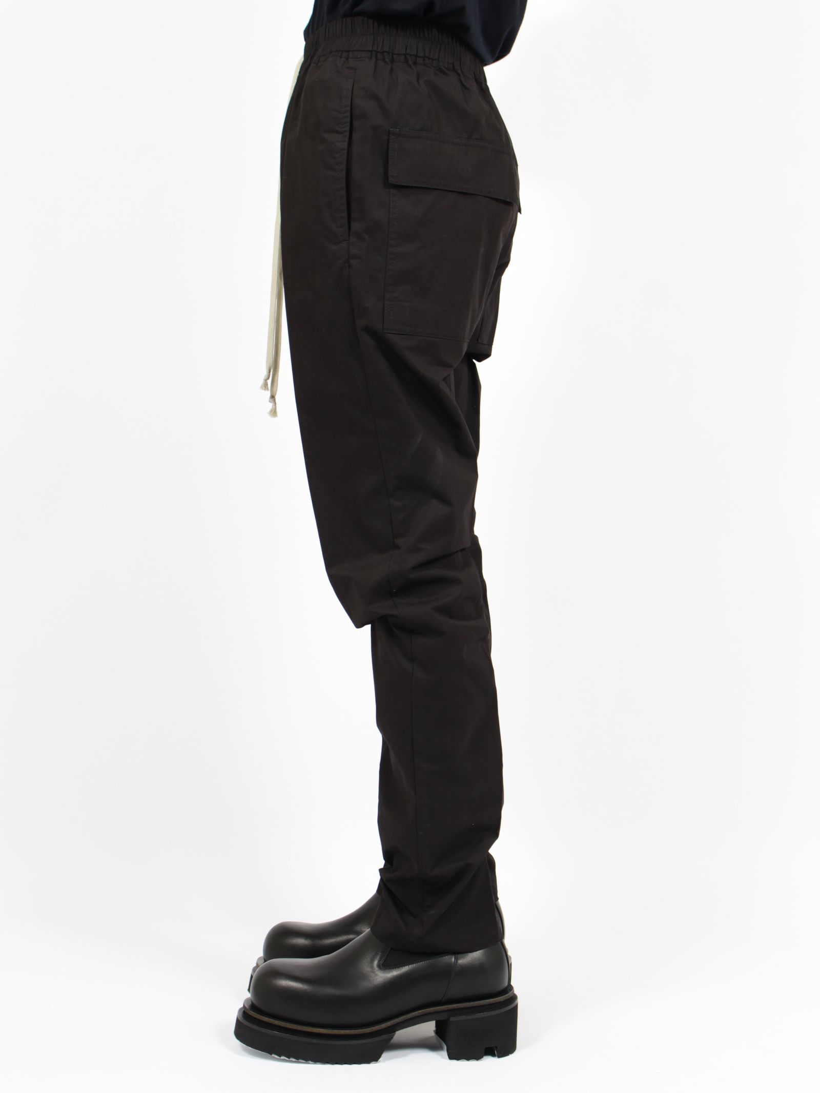 【26SS】ドローストリング スリム ロング サルエルパンツ / DRAWSTRING SLIM LONG / ブラック