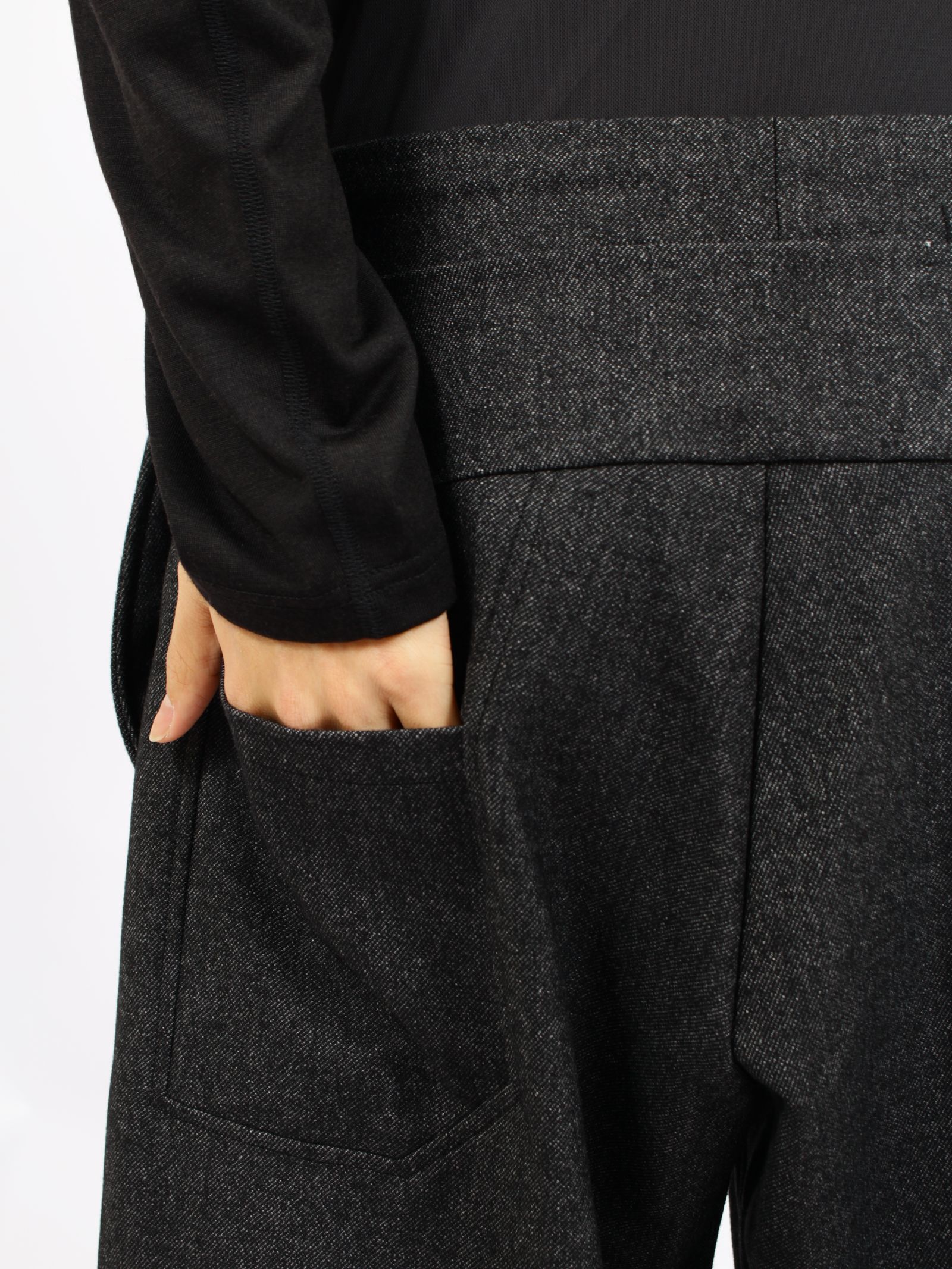 【26AW】6 ポケット パネル スウェットパンツ ウール / 6 POCKET PANEL SWP WOOL / ブラック