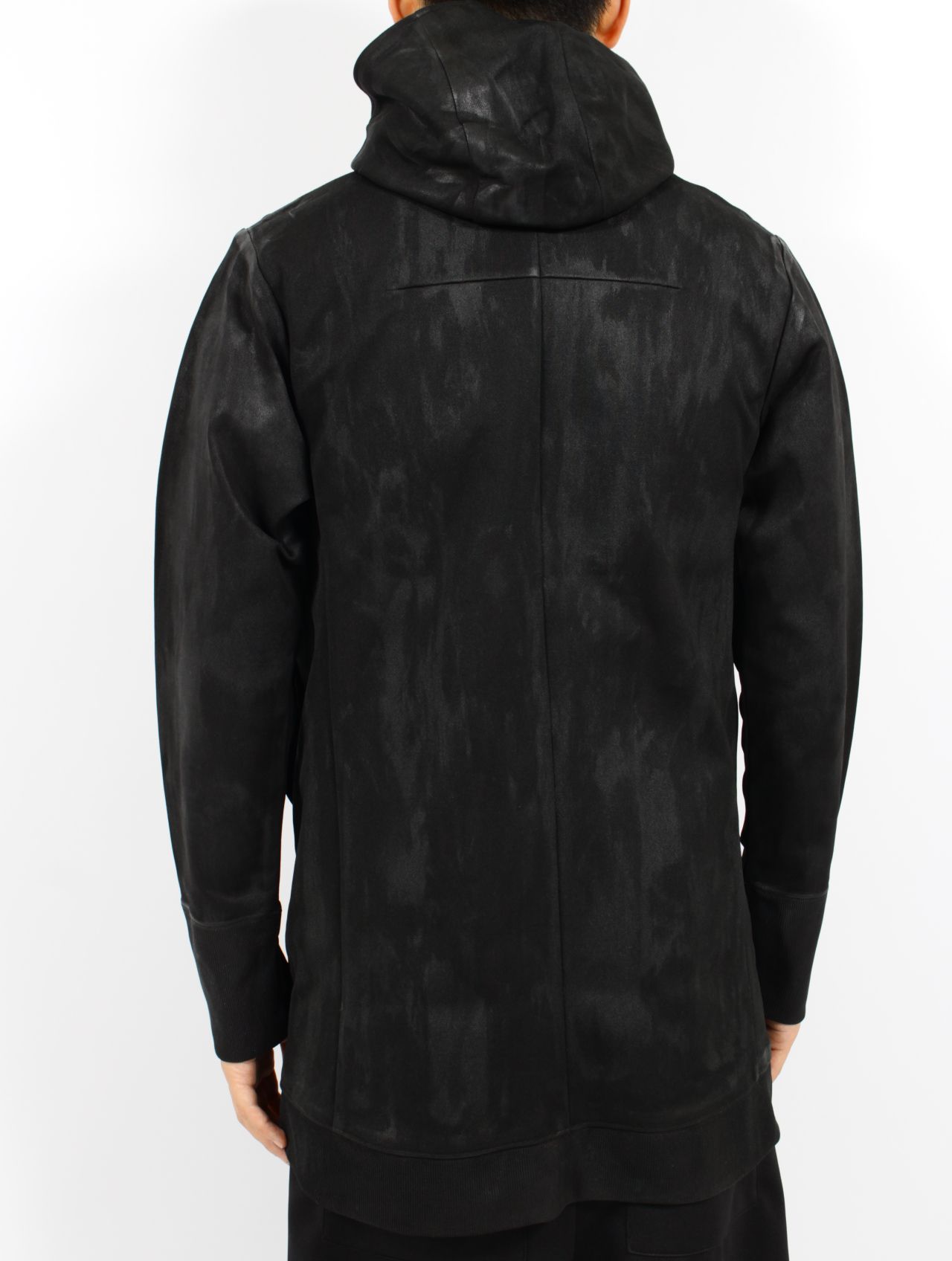 【25SS】テック ジャージー ロング パーカ TECH JERSEY LONG PARKA_4HOLE / ブラック