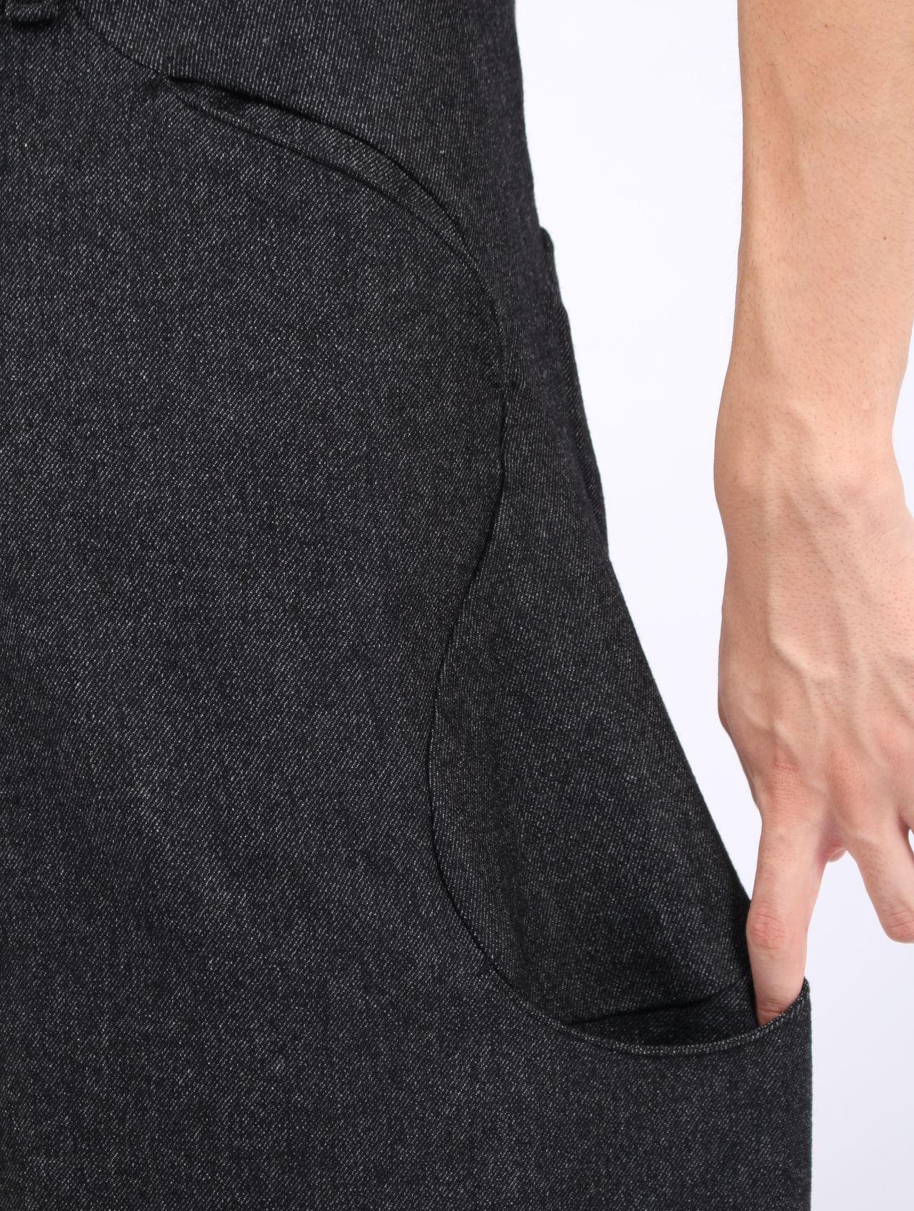 【25AW】6ポケット ウール カシミヤ トラウザーズ / 6 Pocket Sub Ong Wool Trousers / ブラック