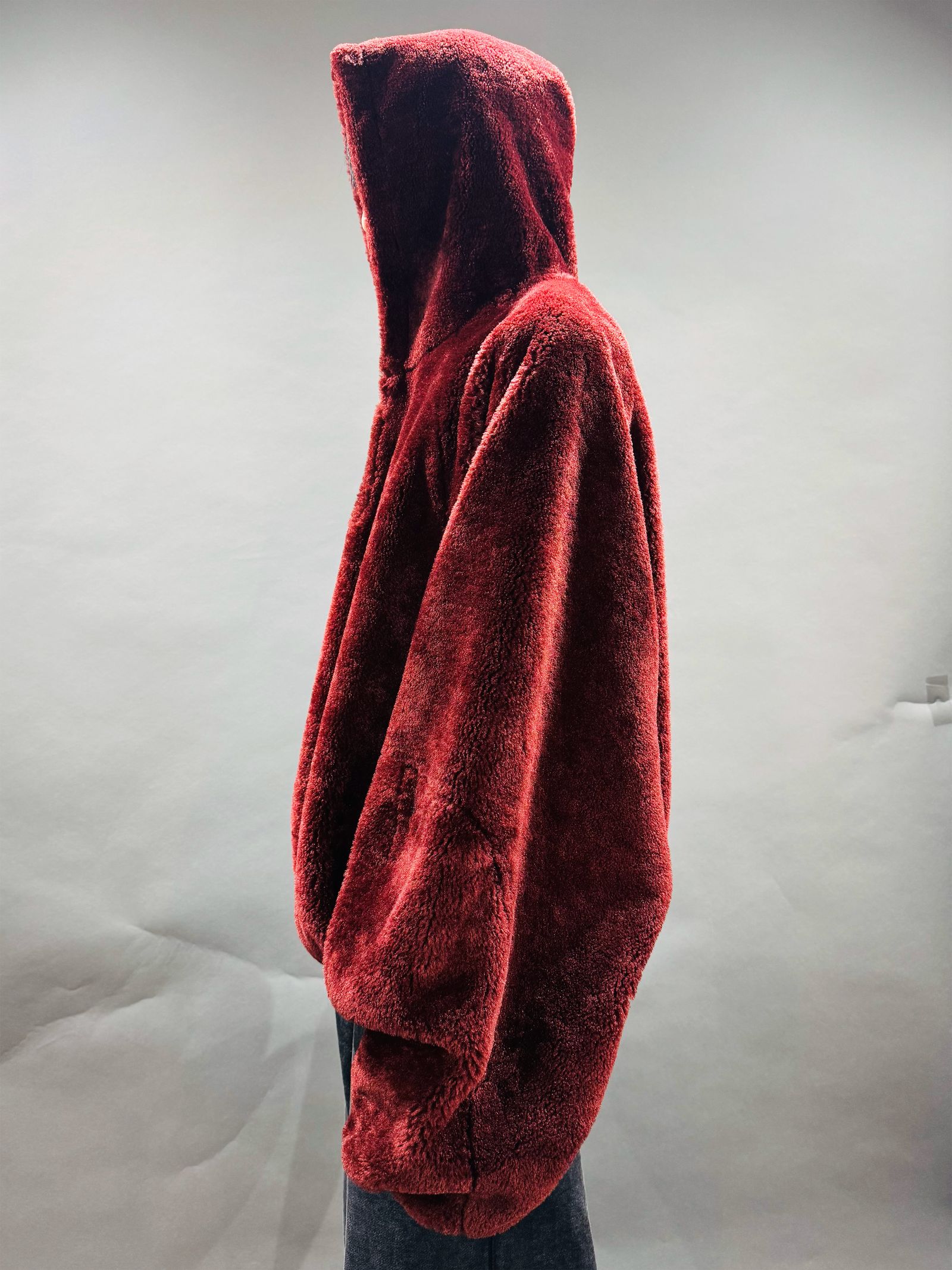 【25AW】リバーシブル フーディー パーカー / REVERSIBLE HOODIE / ブラウン×ワイン