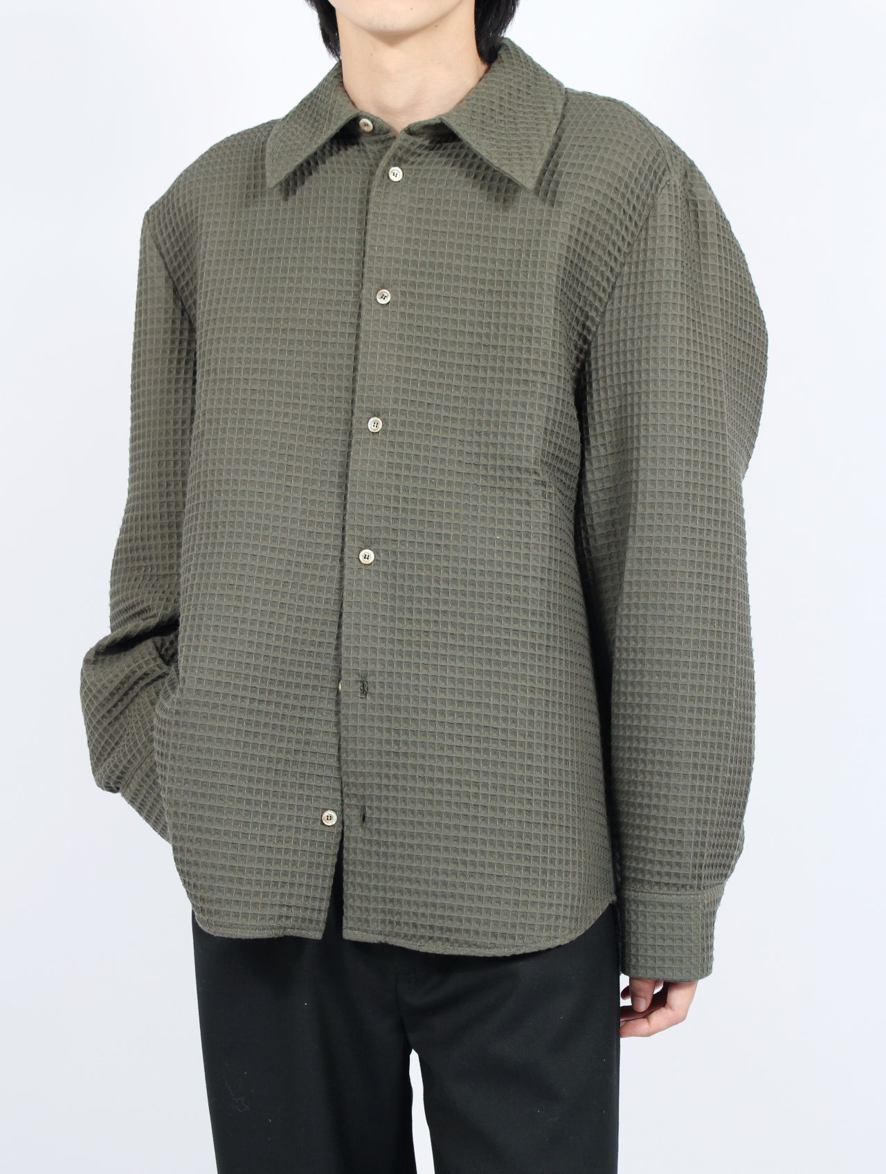 【25AW】 オーザリー シャツ 長袖 / OSEARY SHIRT / パインツリー（カーキ）