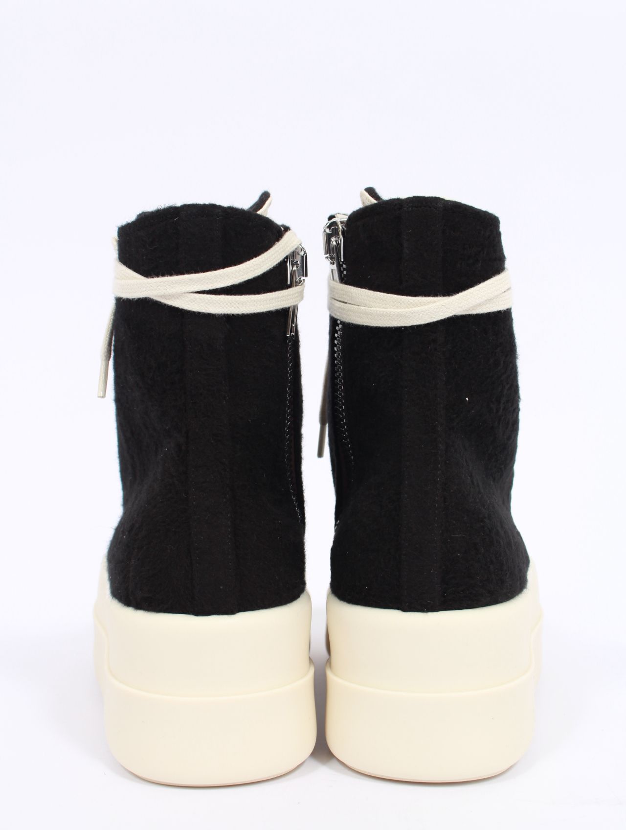 【25AW】ダブルバンパー ハイカット スニーカー / DOUBLE BUMPER SNEAKS / ブラック × ホワイト