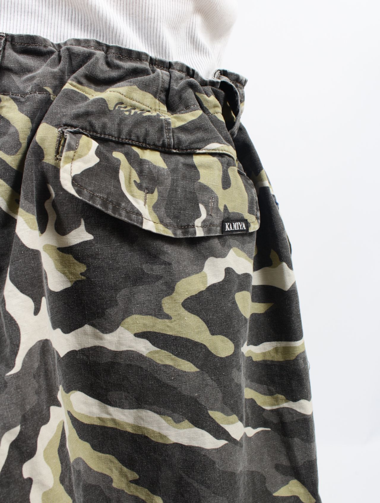 【25SS】カモフラージュ ウォッシュ ラップ スカート / CAMOUFLAGE WASH WRAP SKIRT / ベージュ
