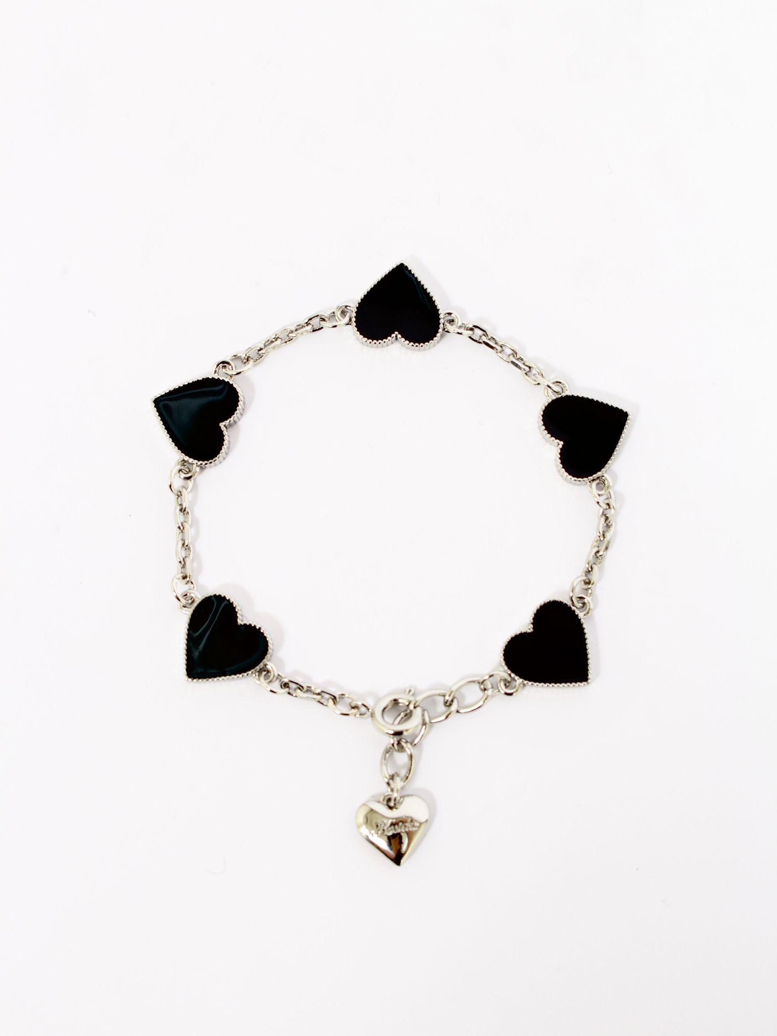 【26AW】チェーン ハート ブレスレット / CHAIN HEART BRACELET / ブラック