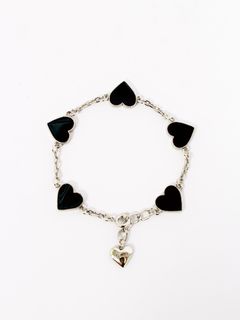 【26AW】チェーン ハート ブレスレット / CHAIN HEART BRACELET / ブラック