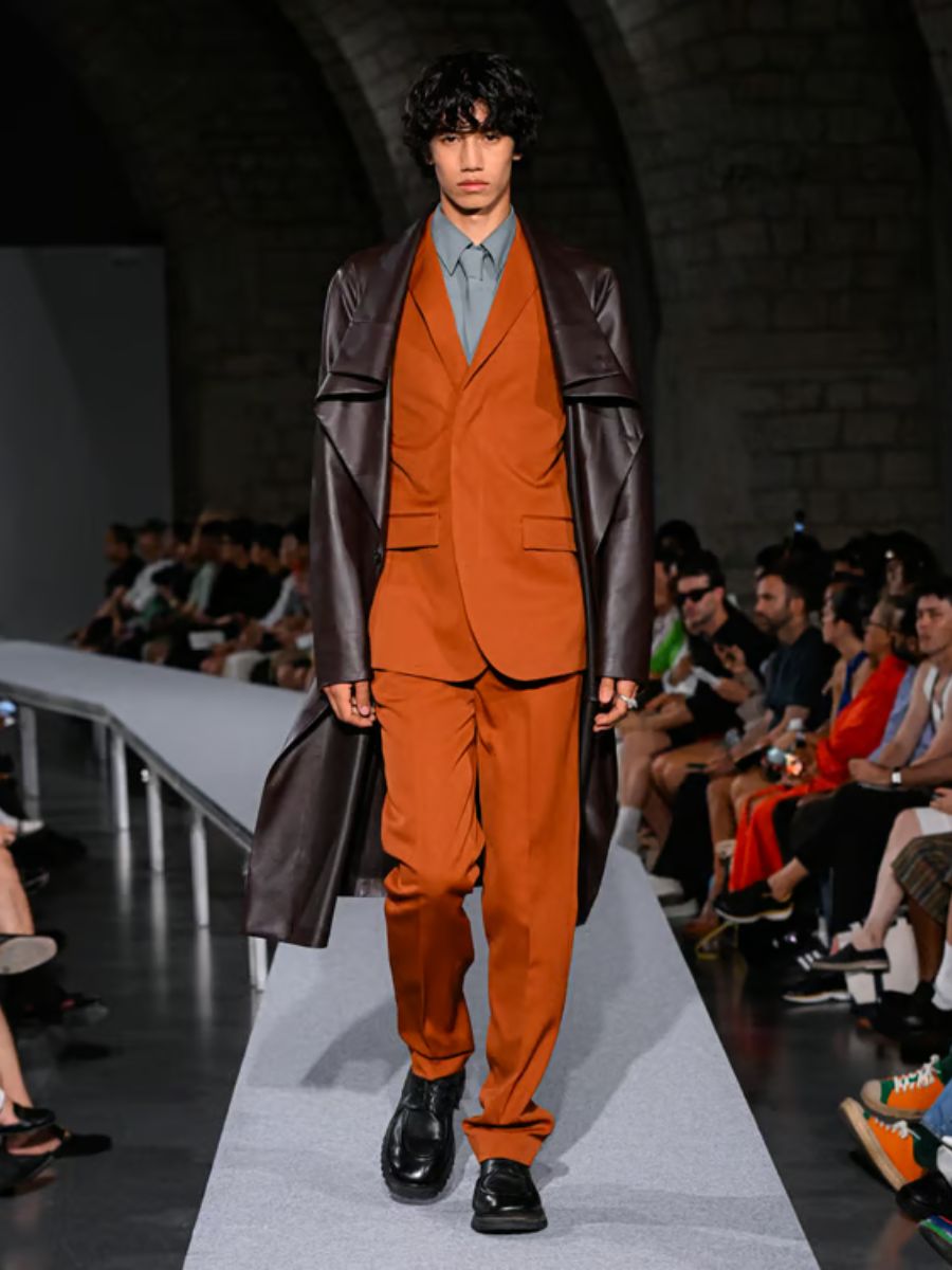 【27SS】アンライニング シープ レザー コート トレンチコート / UNLINED SHEEP LEATHER COAT / ブラック