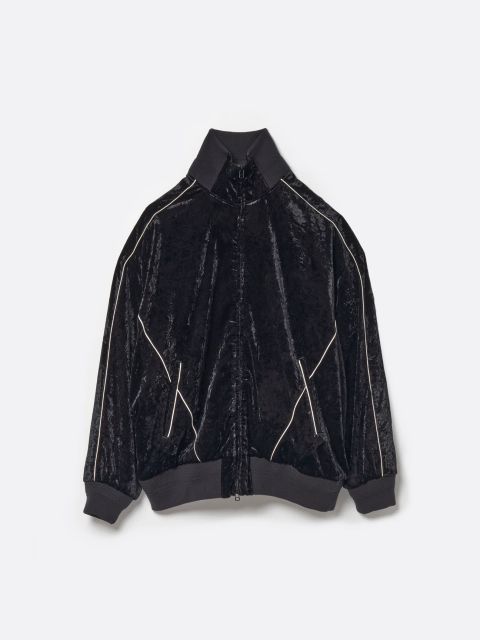 ベルベット トラック オーバー ジャケット / VELVET TRACK OVER JACKET.12 / ブラック