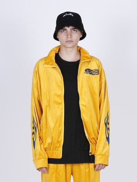 ベロア ヤンキー トラックジャケット / YANKEE VELOUR TRACK JACKET / イエロー
