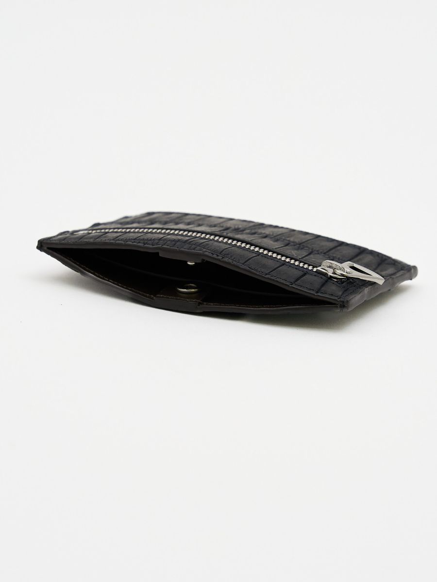 クリスティ スマート カード ウォレット  カリブ クロコダイルレザー / CRISTY SMART CARD WLT CARIB CROCO / ブラック
