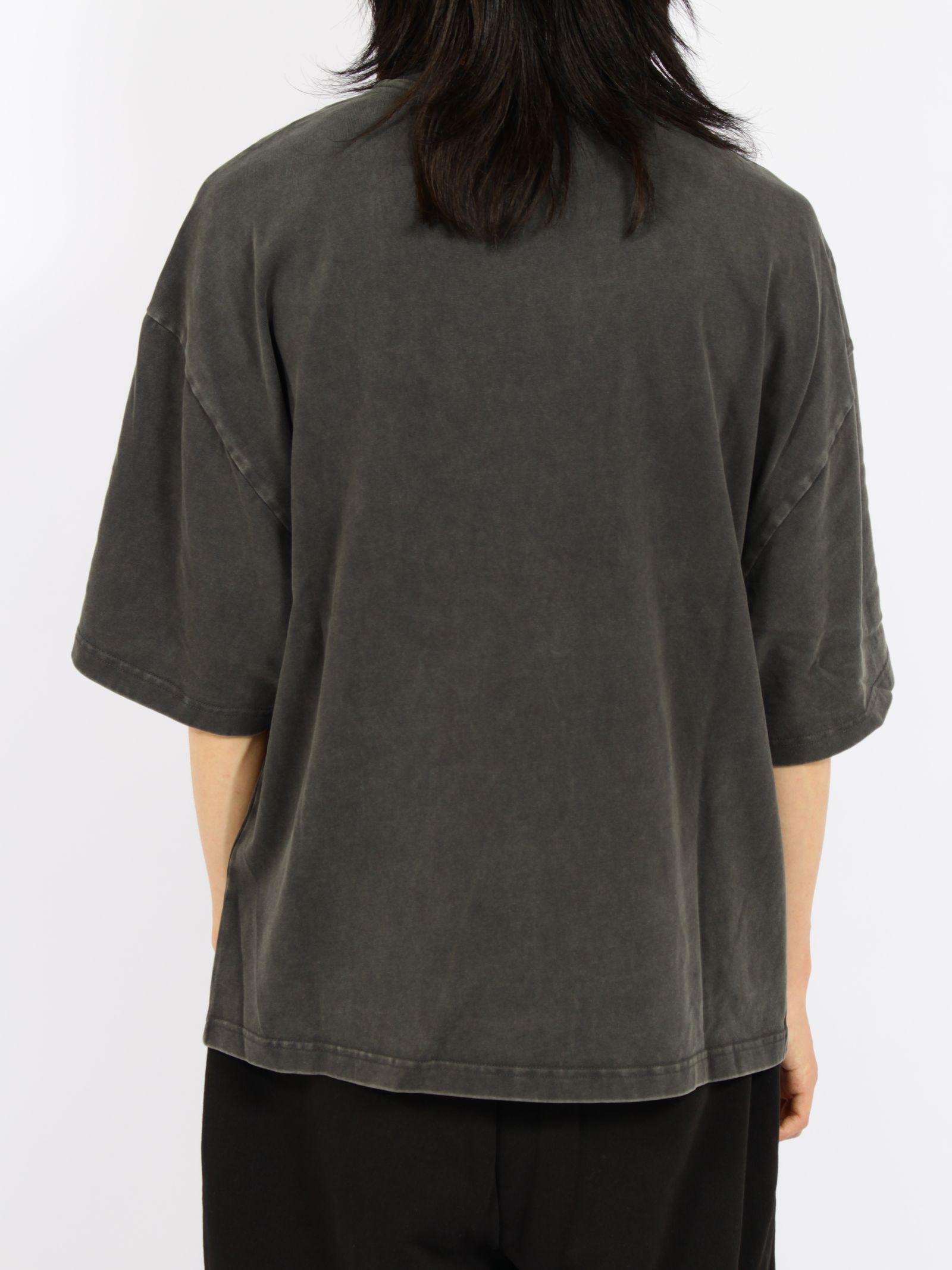 ヘビー ボクシー ティー / HEAVY BOXY TEE / WASHED BLACK