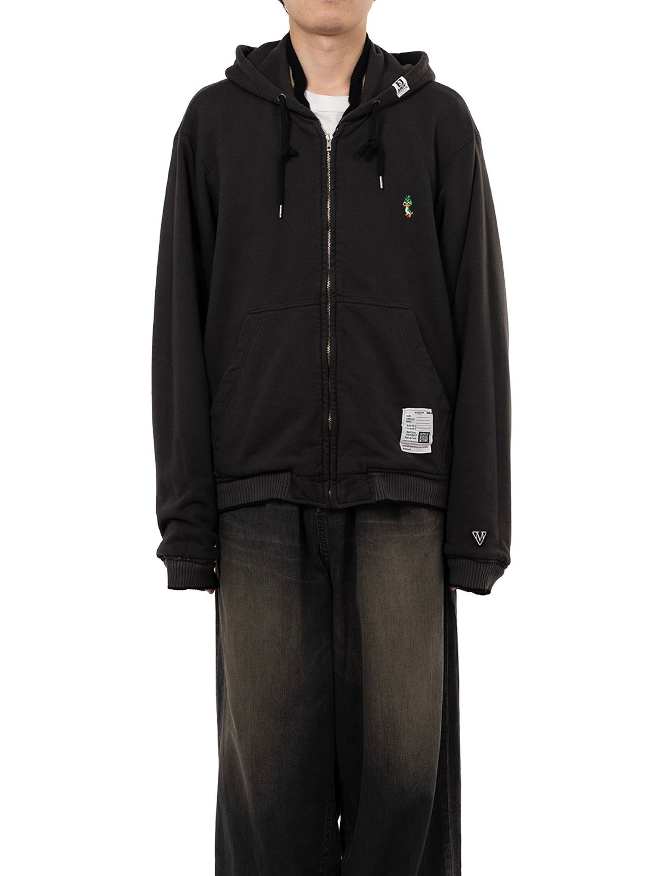 【25AW】リバーシブル フーディー レイヤード スーベニア ジャケット / SOUVENIR JACKET / ブラック