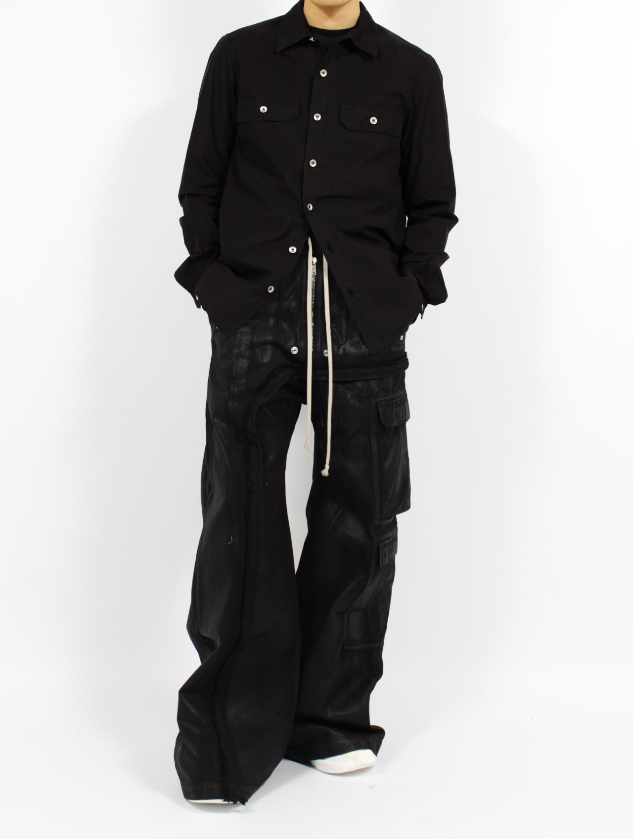 RICK OWENS DRKSHDW - 【25SS】インバランスド ダブル カーゴ